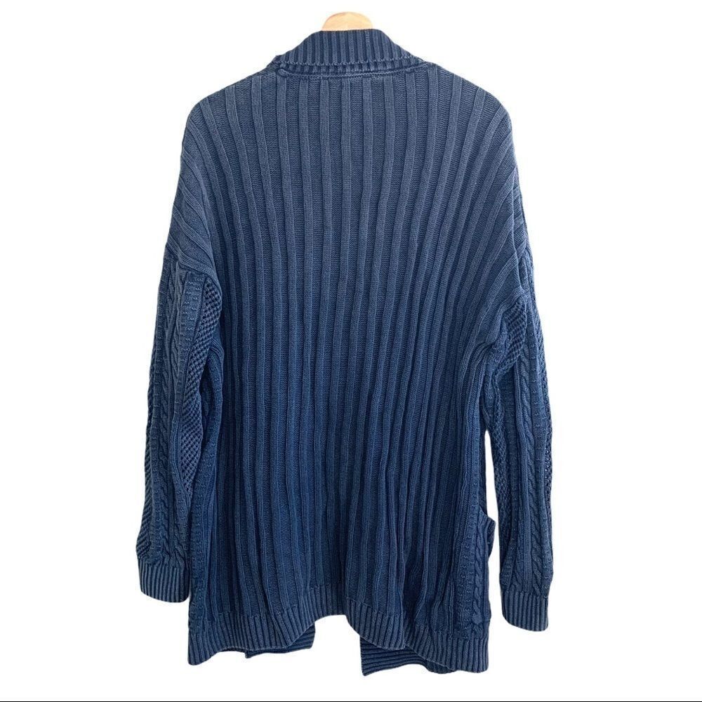 Ecoté Cable Knit Drop Shoulder Cardigan - Picture 5 of 6
